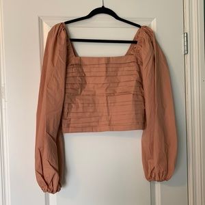 Abercrombie & Fitch Cropped Puff Sleeve Top